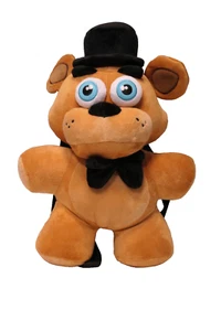Five Nights At Freddy's Backpack Freddy Fazbear 18" Plush Bioworld Bear Bow Tie - Picture 1 of 3