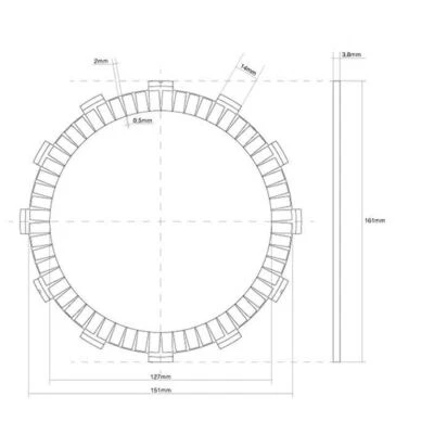 DISCO FRIZIONE SINGOLO GUARNITO FCC per Honda 1800 Valkyrie Rune 2004-2005 Foto 1 de 4