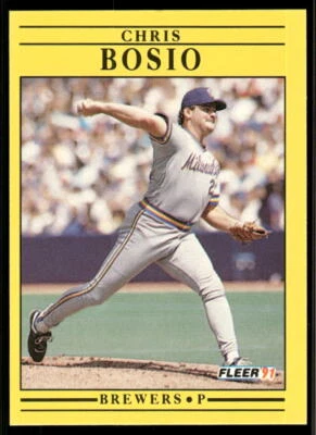 1991 Fleer #576 Chris Bosio - Image 1 of 2