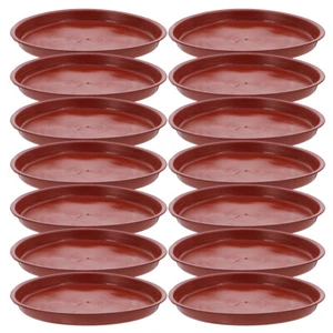 20 PCS Plastic Planter Tray Flower Pot Bottom Water Drip Coasters Trays - Picture 1 of 12