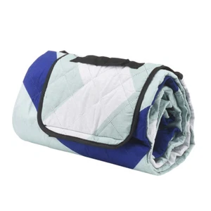 Polyester Outdoor Blanket Foldable Blue Warm Blanket for Camping Picnic Sporting - Picture 1 of 14