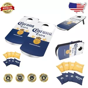 Komplettes Cornhole Set mit 8 Sitzsäcken - Kompaktes Outdoor Spiel für 2-4 Spieler - Bild 1 von 6