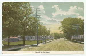 Postal South Main Street Pittsfield Maine De Colección Sin Usar ME - Imagen 1 de 2
