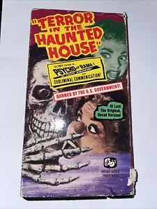 Vintage VHS TAPE Terror In The Haunted House 1958 1h 25m RHINO VIDEO Rare cult - Picture 1 of 6