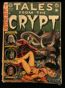 Tales From The Crypt #32 Fair 1.0 ¡Arte de portada de Jack Davis! EC Pre-Code Horror! - Imagen 1 de 2