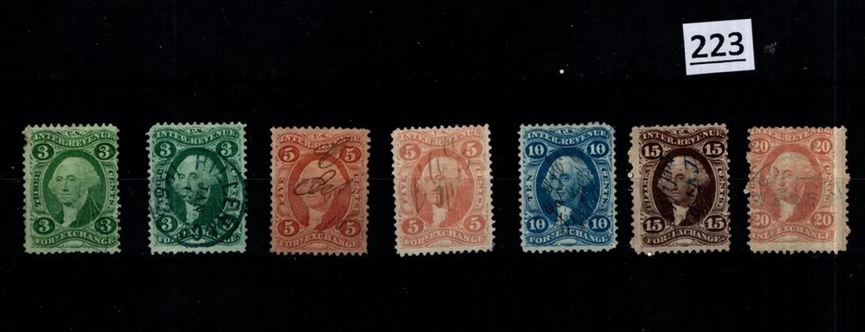 # USA - 7 SELLOS USADOS Foto 1 de 1