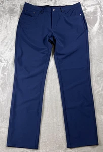 Greg Norman Hose Herren 34x32 blau Shark Attack Stretch Performance Commuter Golf - Bild 1 von 11