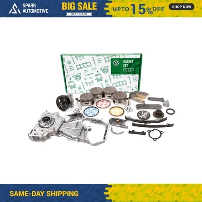 Engine Rebuild Kit Fit 02-06 Nissan Sentra Altima SE-R 2.5L QR25DE DOHC 16V - Image 1 of 4
