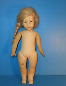 50er Jahre Käthe Kruse Mädchen Puppe 37 cm - Picture 1 of 14