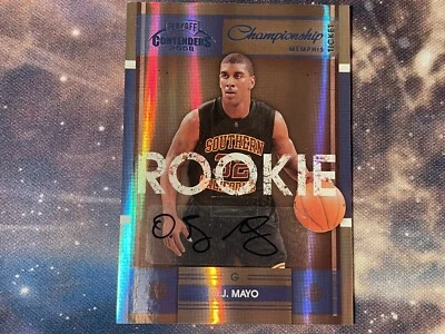 2008-09 Donruss Playoff Contenders OJ Mayo Championship Ticket /5 Auto RC #112 - Image 1 of 2