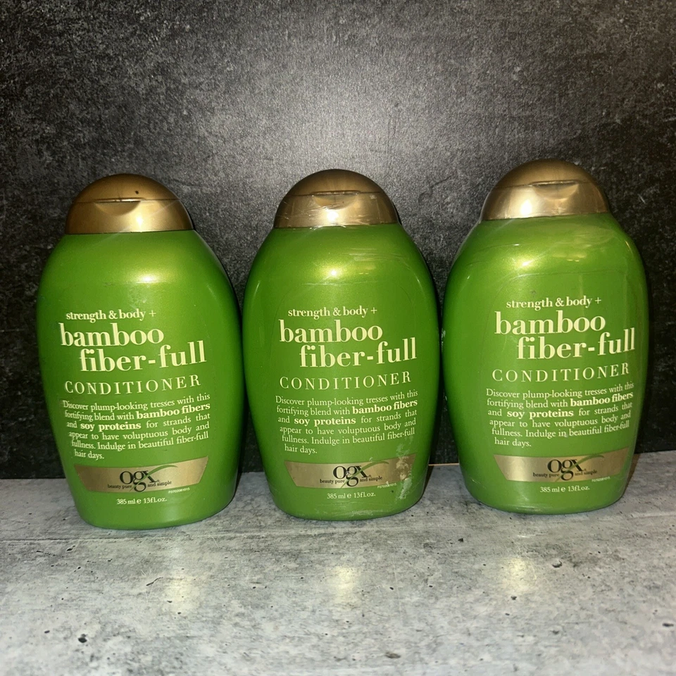 3 Lot OGX Strength and Body + Bamboo Fiber-Full Conditioner - 13 fl oz - Image 1 of 1