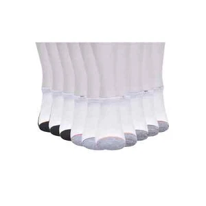 10-Pack Athletic Works Cushioned No Show Socks Boys S (4.5-8.5) White Polyester - Picture 1 of 5