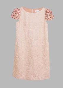 Red Valentino Metallic Pink Jacquard Embellished Mini Dress | IT 38 | UK 6 | XS - Picture 1 of 11