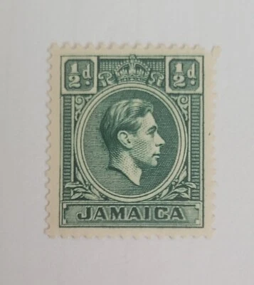 Jamaica 1/2d pence 1938 KGVI Green MH - Image 1 of 2