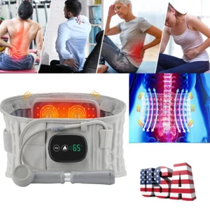 Infrared Heating Lumbar Waist Air Decompression Traction Inflatable Belt Brace - Picture 1 of 20