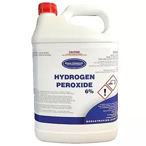 H2O2 Hydrogen Peroxide 6% All Purpose 4L Aus Supplier Fast Postage!! - Picture 1 of 3