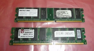 1GB (2x512MB) PC3200 DDR400 400MHz Desktop Memory - Picture 1 of 2
