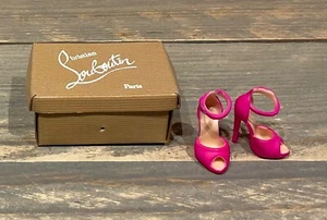 2010 Pink Sandal Heels with box Barbie doll Louboutin Shoe Collection Shoes - Imagen 1 de 5