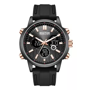 Kenneth Cole Reaction Hombre Analógico Digital Reloj Correa Silicona KRWGP7006002 - Imagen 1 de 2