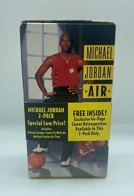 Michael Jordan VHS 2 Pack Come Fly With Me & Air Time With Bonus Book See Notes - Image 1 of 4