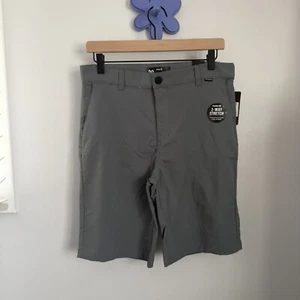 Hurley Boys 20 NEW Regular Fit Chino Shorts Cool Grey - Picture 1 of 8