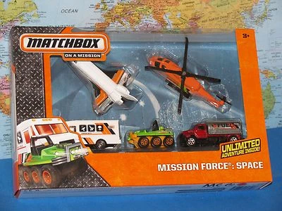 MATCHBOX MISSION FORCE SPACE STAR SHUTTLE CHOPPER TANKER ATV 5 PACK *BRAND NEW* - Image 1 of 4