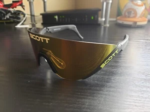 🚨🔥Vintage 80s 90s Designer Scott Beach Sport Blade Sunglasses Black RARE! - Picture 1 of 8