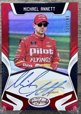2018 Panini Certified Michael Annett Red Parallel Signature Card # CS-MA 131/149