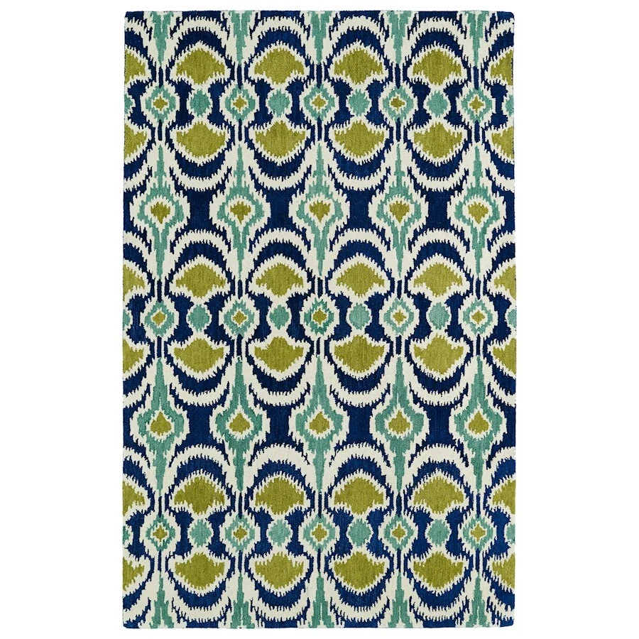Kaleen Rugs GLB03 Global Inspiration Area Rug, Blue, 2'x3' - GLB03-17-23 - Image 1 of 1