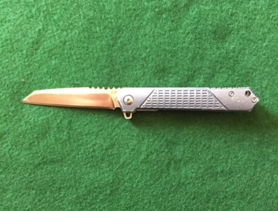 Navaja de bolsillo plegable Schrade Inert Linerlock azul aluminio AUS-10A 1159320 Foto 1 de 4