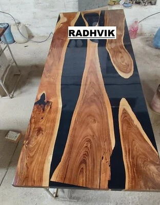 Epoxy Table, Epoxy Resin Table, Resin River Table, River Table, Wood Resin Table - Image 1 of 4