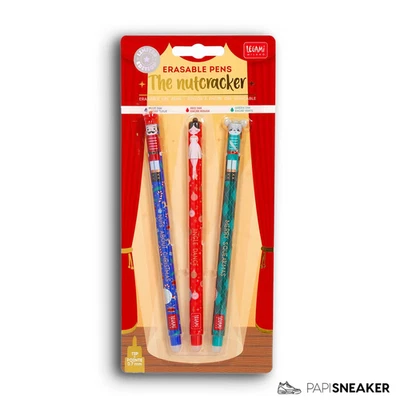 Legami „The Nutcracker“ 3er-Set Weihnachten Gelstifte Neu + OVP - Bild 1 von 4