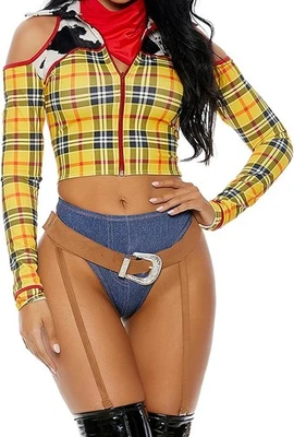 Sexy Disfraz de Personaje de Película Vaquero Sheriff Playtime para Mujer Talla 2/3X Foto 1 de 4