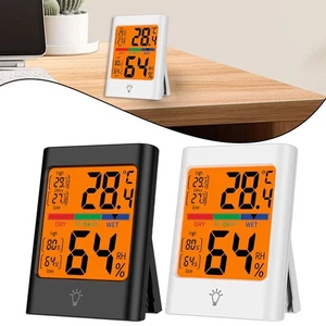 Hygrometric Measurement Tool Featuring Large LCD Display for Easy Reading - Picture 1 of 21