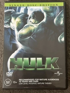 Hulk (DVD, 2003) Single Disc Edition Region 2,4 - Picture 1 of 4