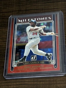Kirby Puckett 2025 Donruss #6 Hitos Rojo Hielo agrietado/149 gemelos - Imagen 1 de 3