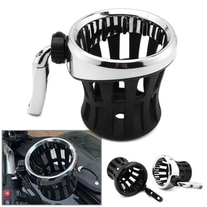 Motorcycle Handlebar Cup Holder Drink W/ Mesh Basket Mount Universal - Bild 1 von 24