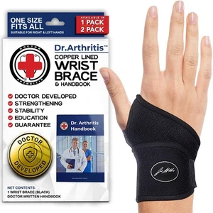 Doctor Developed Wrist Brace, Wrist Wraps for Carpal Tunnel Arthritis, Tendon... - Picture 1 of 8