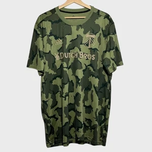 adidas Portland Timbers 2019 Green Camo Pre Match MLS Soccer Training Jersey XL - Picture 1 of 4