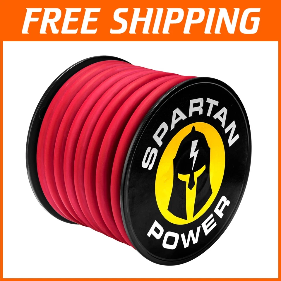 DIY 20Ft Heavy-Duty Copper Battery Cable - 1/0 AWG 600V for Automotive Use - Image 1 of 4