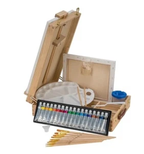 Crelando Tabletop Box Easel - 52 Piece Set Spacious carry case IDEAL GIFT