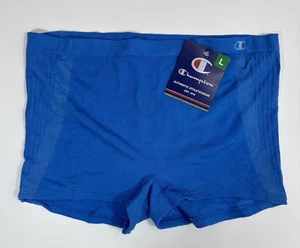 CHAMPION Sustainable Seamless Blue Jay Boyshort Panty Womens Large 7 - Picture 1 of 3