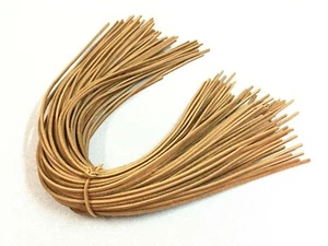 SHORT  21" X 1/8" Rawhide Leather Shoelaces Strings Boat Shoe Laces 1 PAIR TAN - Picture 1 of 4