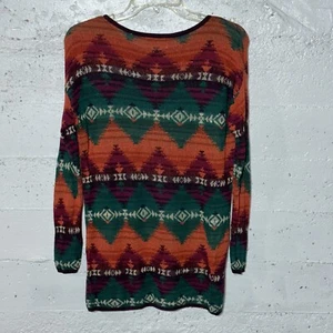 Denim Supply Ralph Lauren Tunic Sweater Top Southwestern Aztec Tribal Print XS - Picture 1 of 6
