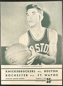 1954 New York Knicks v Boston Celtics & Rochester v Ft. Wayne Basketball Program - Picture 1 of 5