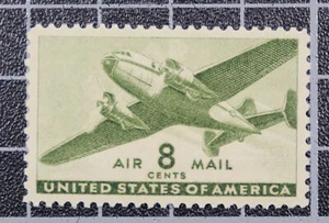 Scott C26 - 8 Cents Cargo Plane - OG MH - PSE Cert 100 - SCV - $350.00 - Picture 1 of 3