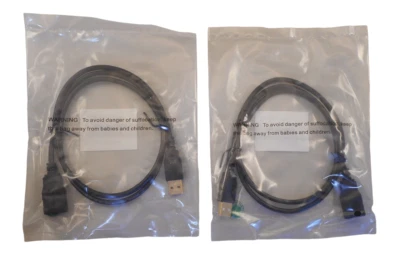 Monoprice 5432 USB 2.0 Three Foot Extension Cables (2 Cables) - Image 1 of 4