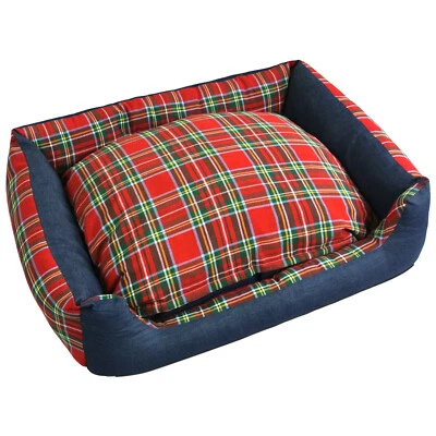 CUCCIA MORBIDA CUSCINO MATERASSINO CANE GATTO SKIPPER CON CUSCINO IN MEMORY FOAM - Immagine 1 di 4