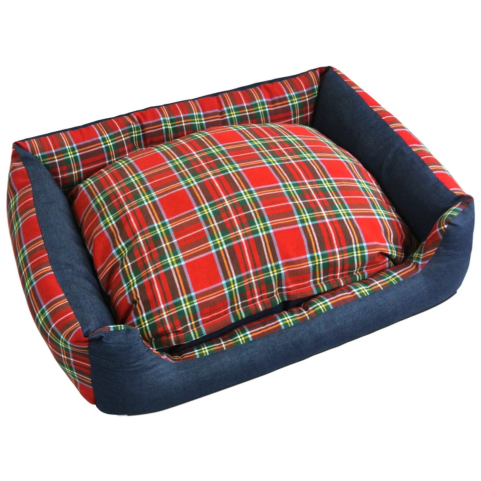 CUCCIA MORBIDA CUSCINO MATERASSINO CANE GATTO SKIPPER CON CUSCINO IN MEMORY FOAM - Immagine 1 di 4