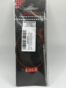 ChiaoGoo Red Lace Stainless Steel Circular Knitting Needles - 40cm Size 6 (4mm) - Picture 1 of 2